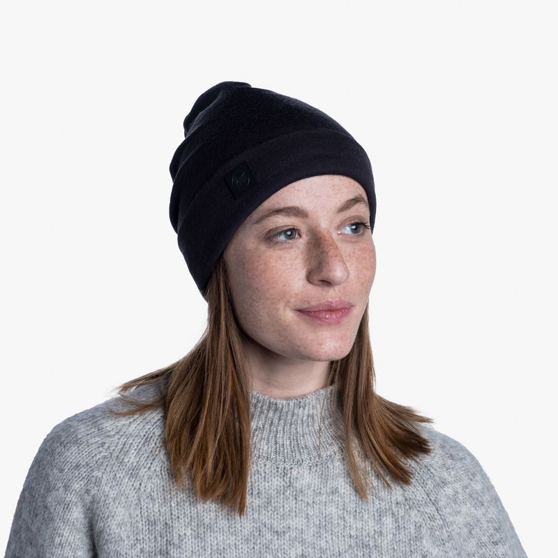 Теплая шерстяная шапка-бини Buff Hat Wool Heavyweight Black Фото 7