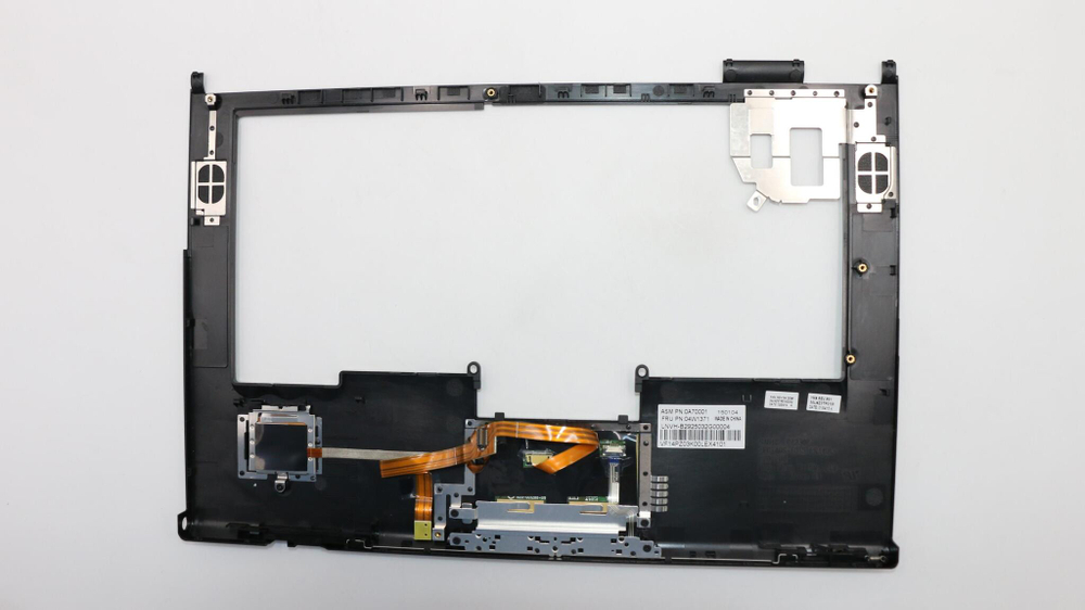 Верхняя панель клавиатуры (топкейс) для ноутбука Lenovo ThinkPad T420 / T420i (for FingerPrint) черная (04W1371), оригинал