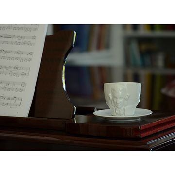 Чайная пара talent, wolfgang amadeus mozart, 260 мл, белая