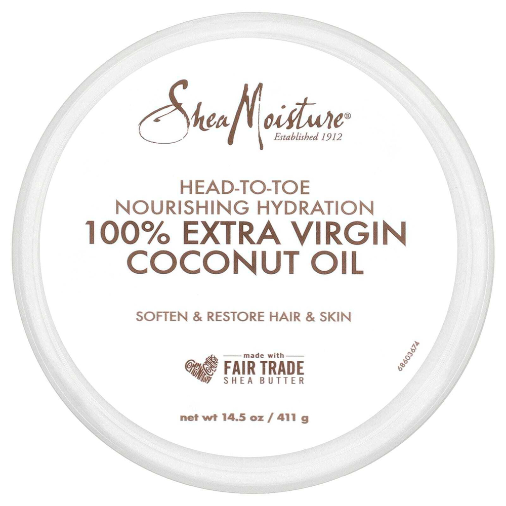 SheaMoisture, 100% нерафинированное кокосовое масло высшего качества, 411 мл (14,5 жидк. унции)