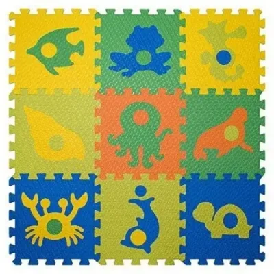 Набор мягких плиток разной тематики 33х33х9