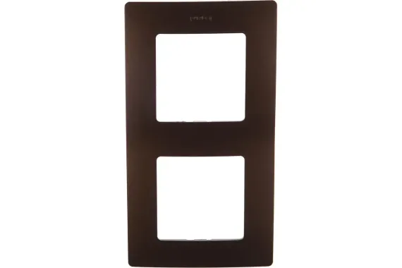 Рамка Legrand Etika 2-постовая какао 25668