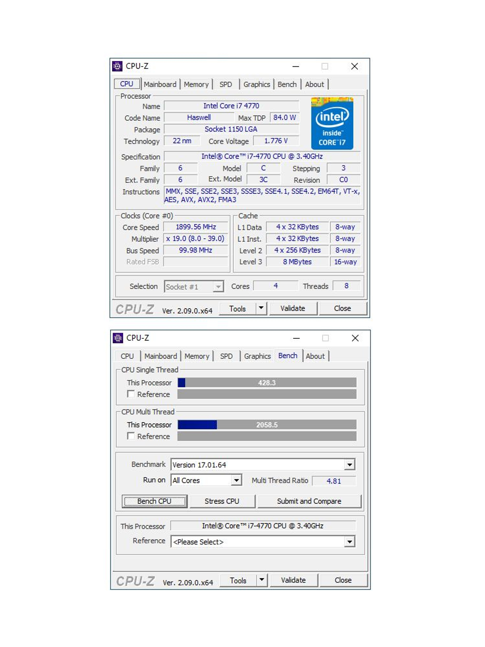 Intel Процессор Core i7-4770 OEM (без кулера)