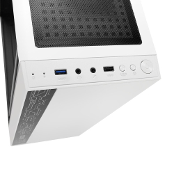 Ginzzu A390  White Window RGB подсветка 1*USB 3.0, 2*USB 2.0, AU