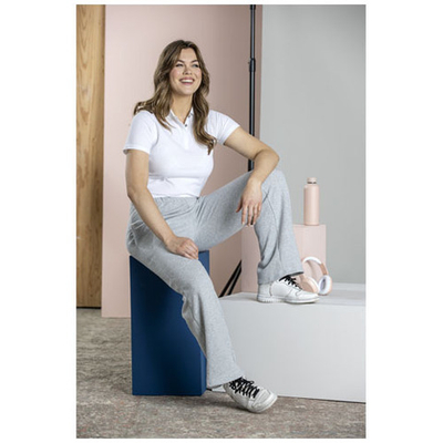 Женское поло Graphite с коротким рукавом, изготовленное из натуральных материалов, которые отвечают стандарту GOTS