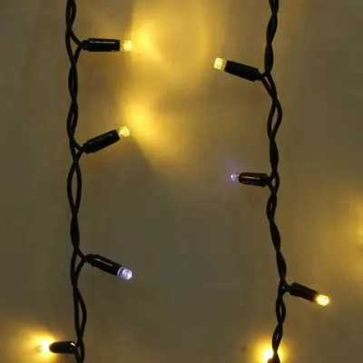 Гирлянда для улицы ЗАНАВЕС «Мерцание» ш2* в3,0 м 480 ламп LED, чёрный провод,1 реж.,IP-65, Теплый белый (возможность соединения)