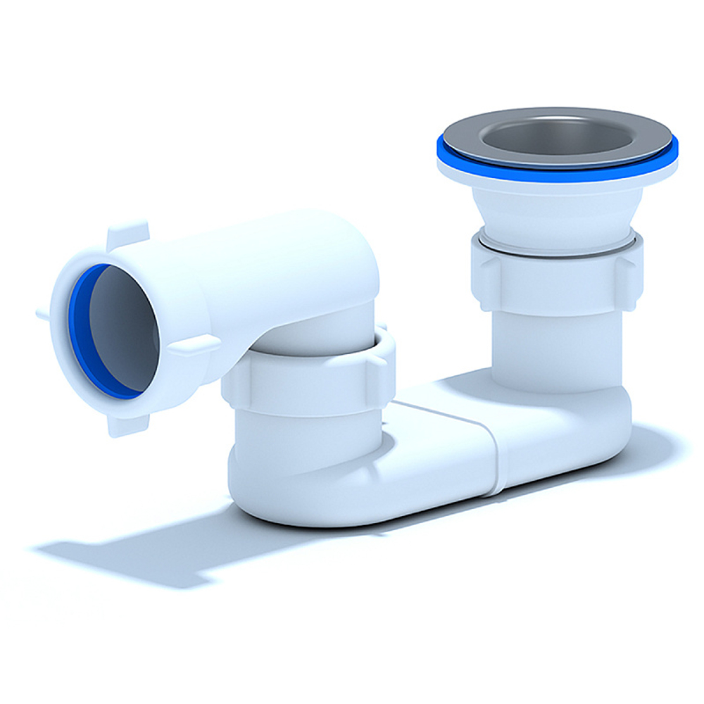 Сифон для душевого поддона Ани Пласт плоский 1 1/2 (E010)