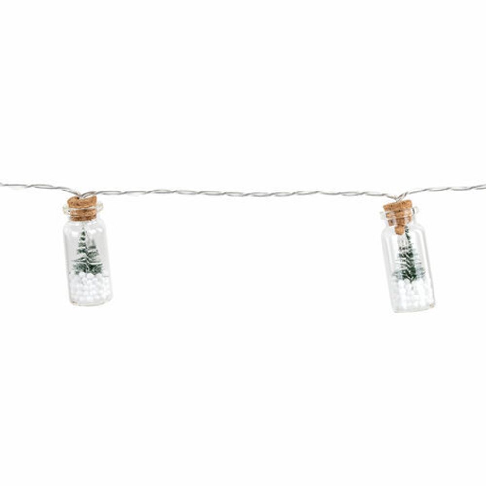 Электрогирлянда-нить комнатная "Бутылочки" 3 м, 20 LED, теплый белый, USB, ЗОЛОТАЯ СКАЗКА, 592203