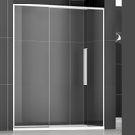 Душевая дверь в нишу NEW GENERATION, 160x200, левая, профиль блестящее серебро, стекло прозрачное, NGPGIS15730TR