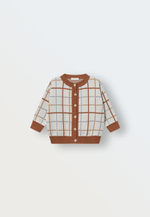 7910-332 Кардиган вязаный (клетка)