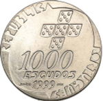 Portugal, 1000 Escudos, 1999 – 25th Anniversary of the Carnation Revolution. Silver Commemorative Coin, MS