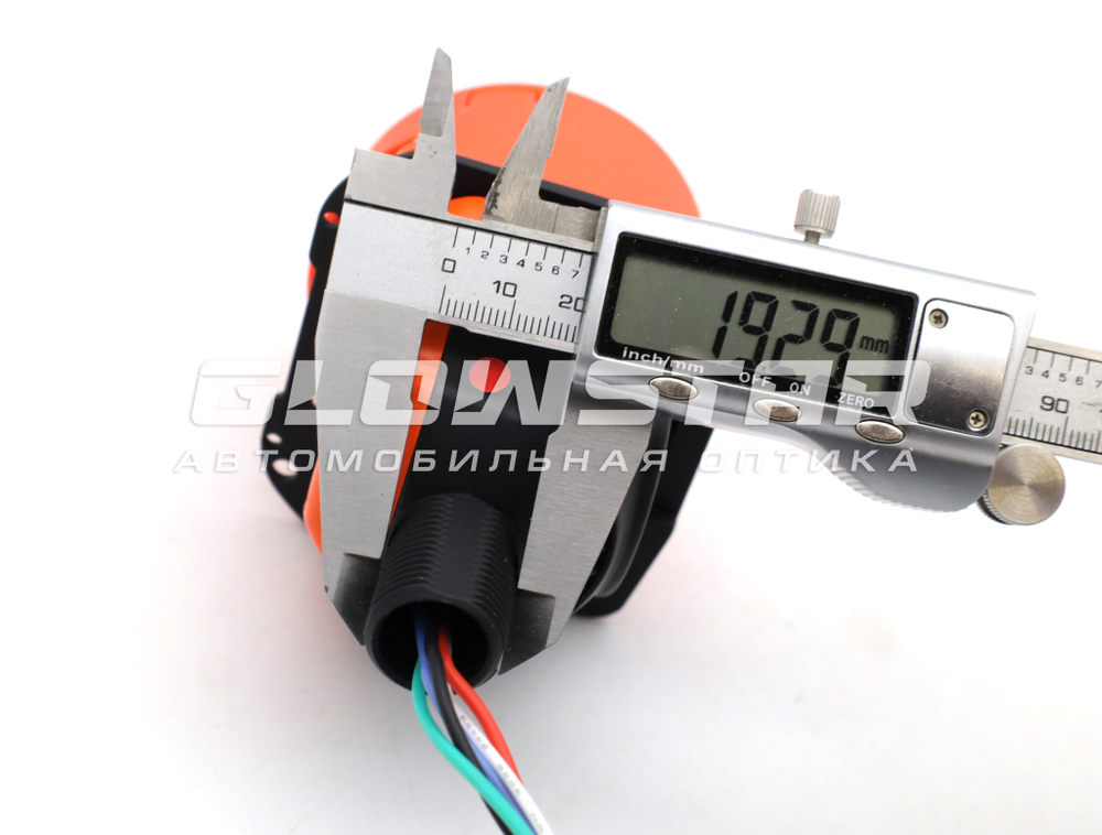 Билед модули M01 PRO, 2.5 дюйма, 12v, 5500К, с подсветкой красного цвета Devil Eyes (комплект, 2шт)