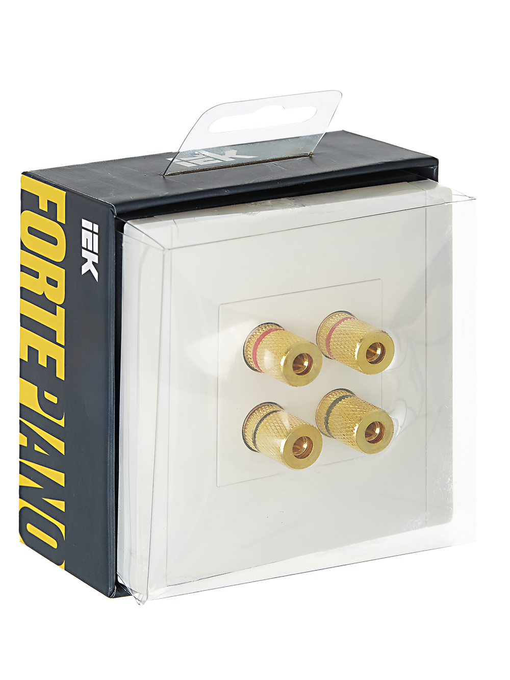 FORTE&PIANO Аудиорозетка 4-местная FP239 белый IEK