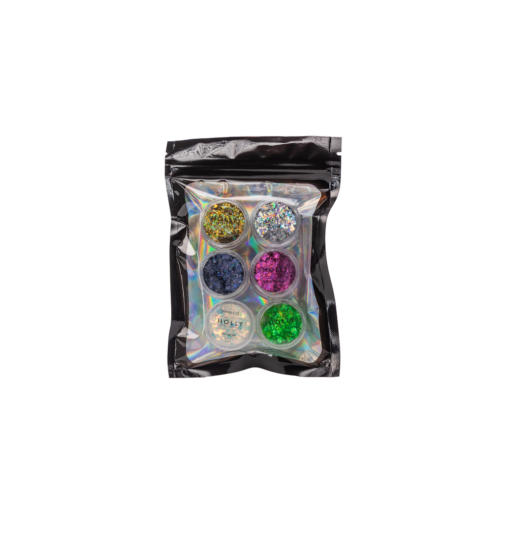 Набор семплов глиттеров для глаз, лица, волос и тела SPARKLE GEL SAMPLE