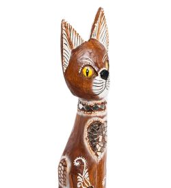 Decor and Gift 99-133 Статуэтка «Кошка» 50 см (албезия, о.Бали)