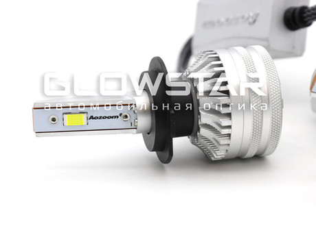Светодиодные лампы H7 Aozoom ALH-08 в штатную линзу с вент-ром, 12V, 35W, 6000K (комплект, 2шт)
