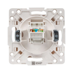 Стокгольм Механизм Розетки RJ-45 1-местной белый EKF PROxima