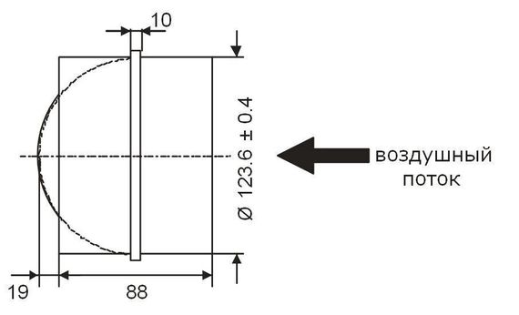 Обратный клапан для вентиляции BDS 100 мм из оцинкованной стали для круглых каналов производства DEC International (Нидерланды)