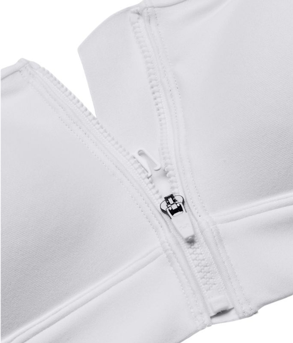 ТОП теннисный Under Armour Infinity High Zip Sports Bra - white/halo gray