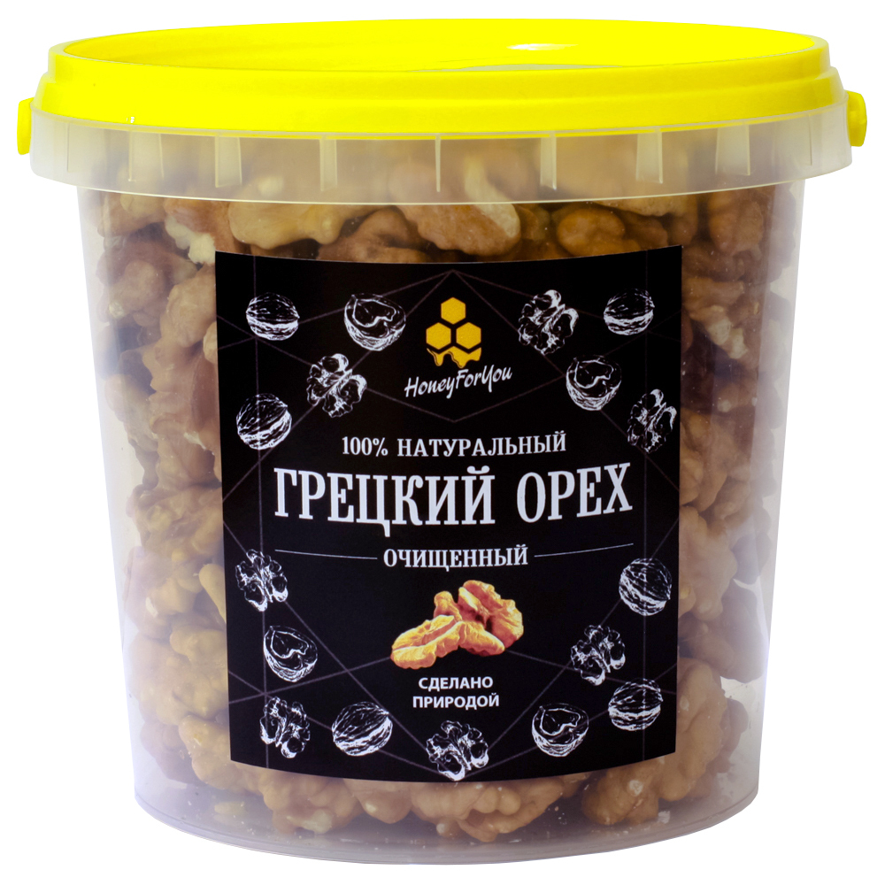 Грецкий орех очищенный HoneyForYou, 450 грамм