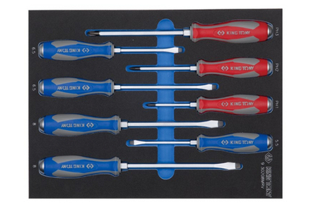 Набор отверток силовых, ложемент, 8 предметов