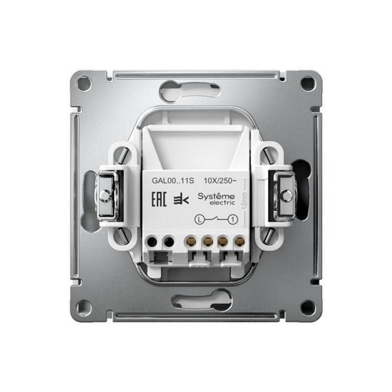 Выключатель 1-кл. ArtGallery 10AX быстрозажим. клем. механизм бел. SE GAL000111S