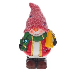 GAEM Фигурка декоративная с подсветкой "Снеговик", L9 W7 H15 см, (LR44 2 шт), 2в .