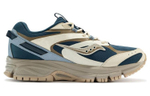 Saucony Cohesion 2KTR condensed fabric shock absorption, non-slip, wear-resistant, low-cut sports casual shoes for men and women with the same style blue and yellow