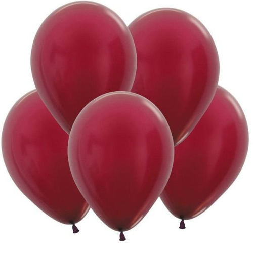 Шар латексный бургундия металлик