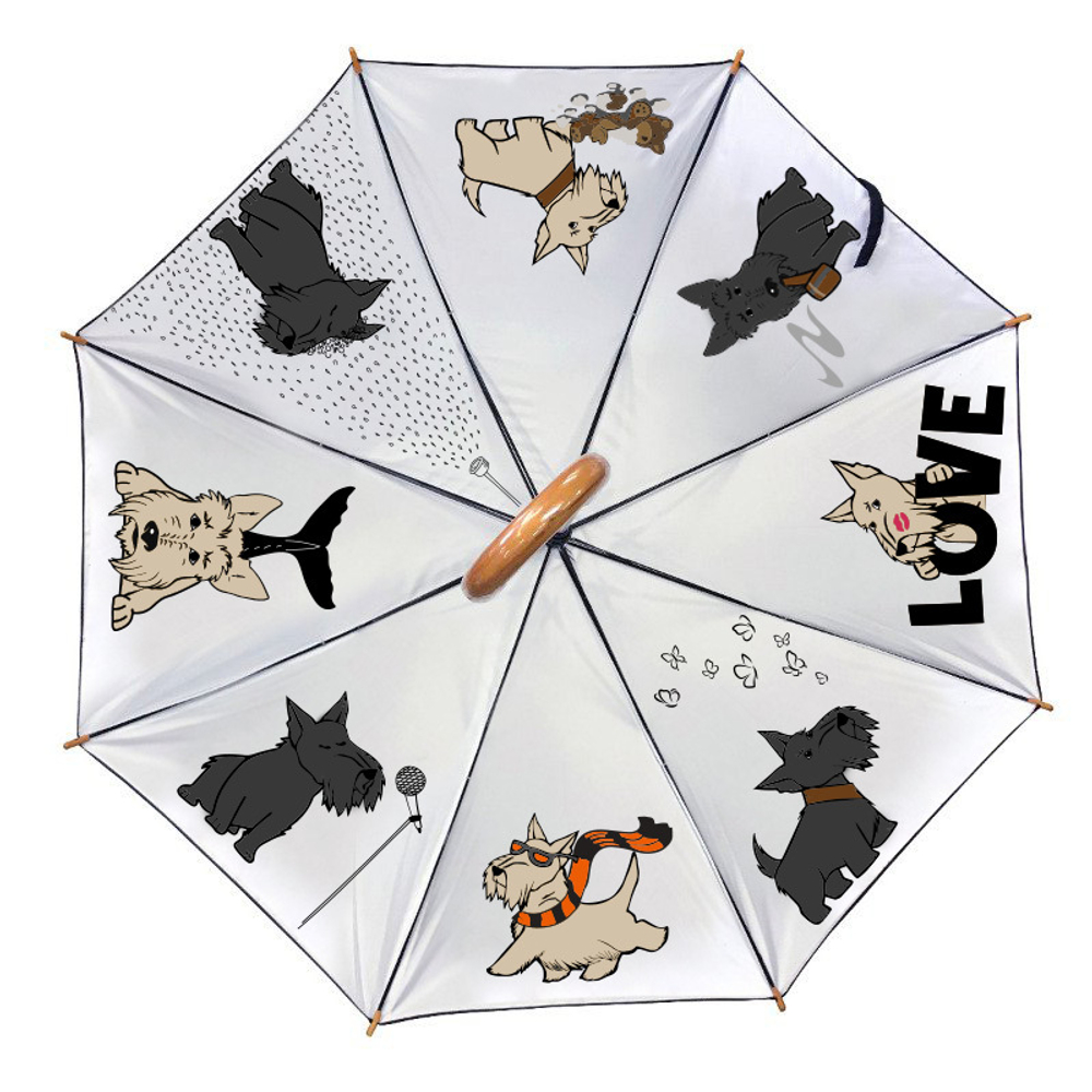 Зонт "Веселые скотчи"
