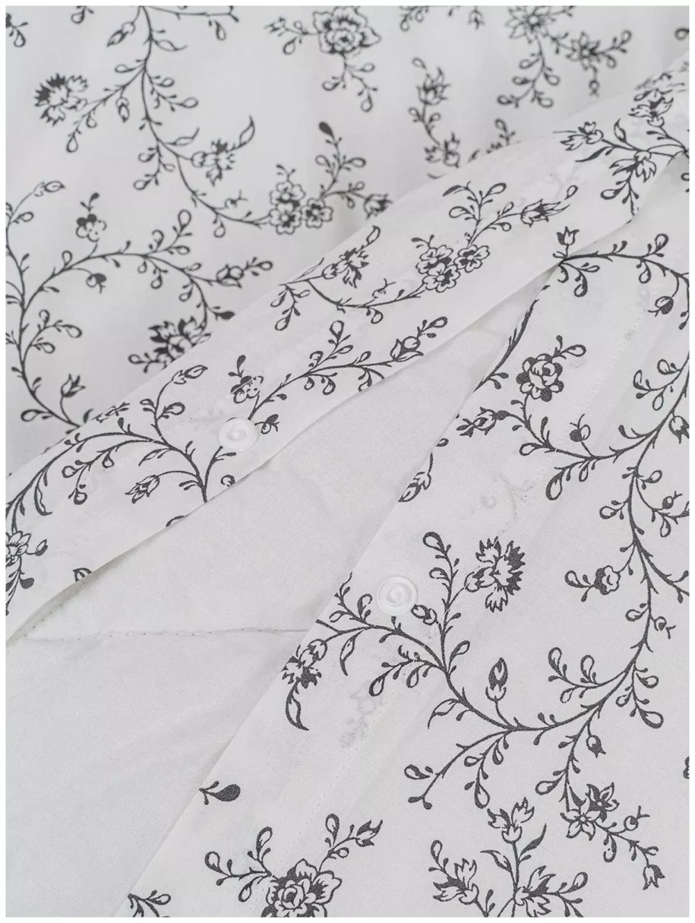 YERRNA КБП Белый с рисунком Под 150*200/нав 50*70 Перкаль