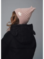 Шапка для девочки с ушками осенняя