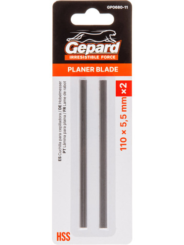 Нож для рубанка 110x5.5мм 2шт. GEPARD
