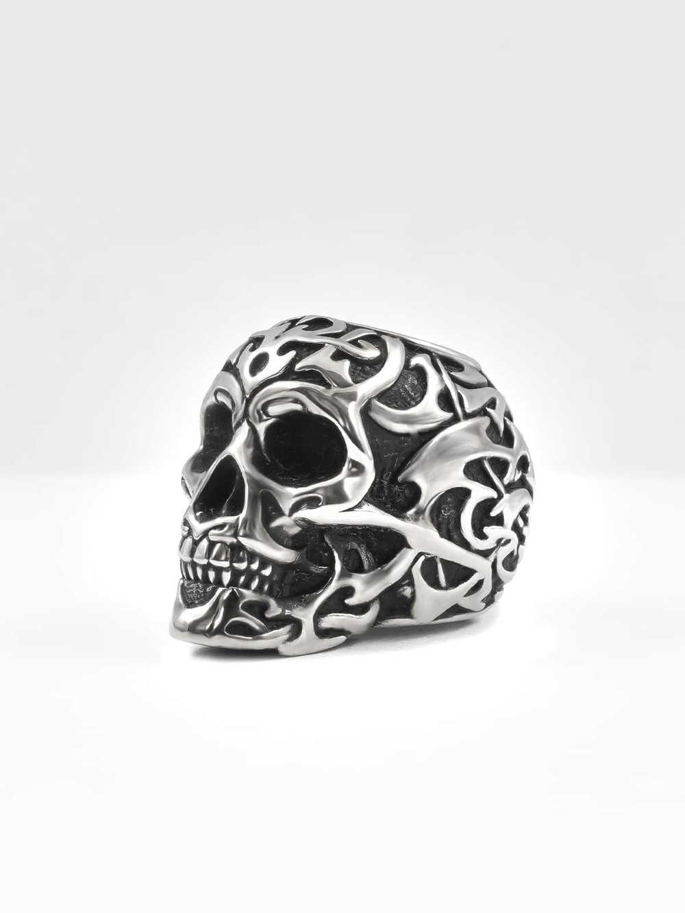 Шарм Череп Tribal Skull из серебра