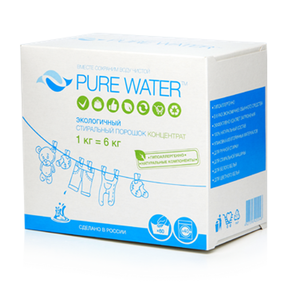 Стиральный порошок Pure Water, 1 кг