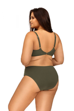 Однотонный купальник с мягким лифом на косточках (Размер: 90C/44) (Цвет: хаки)