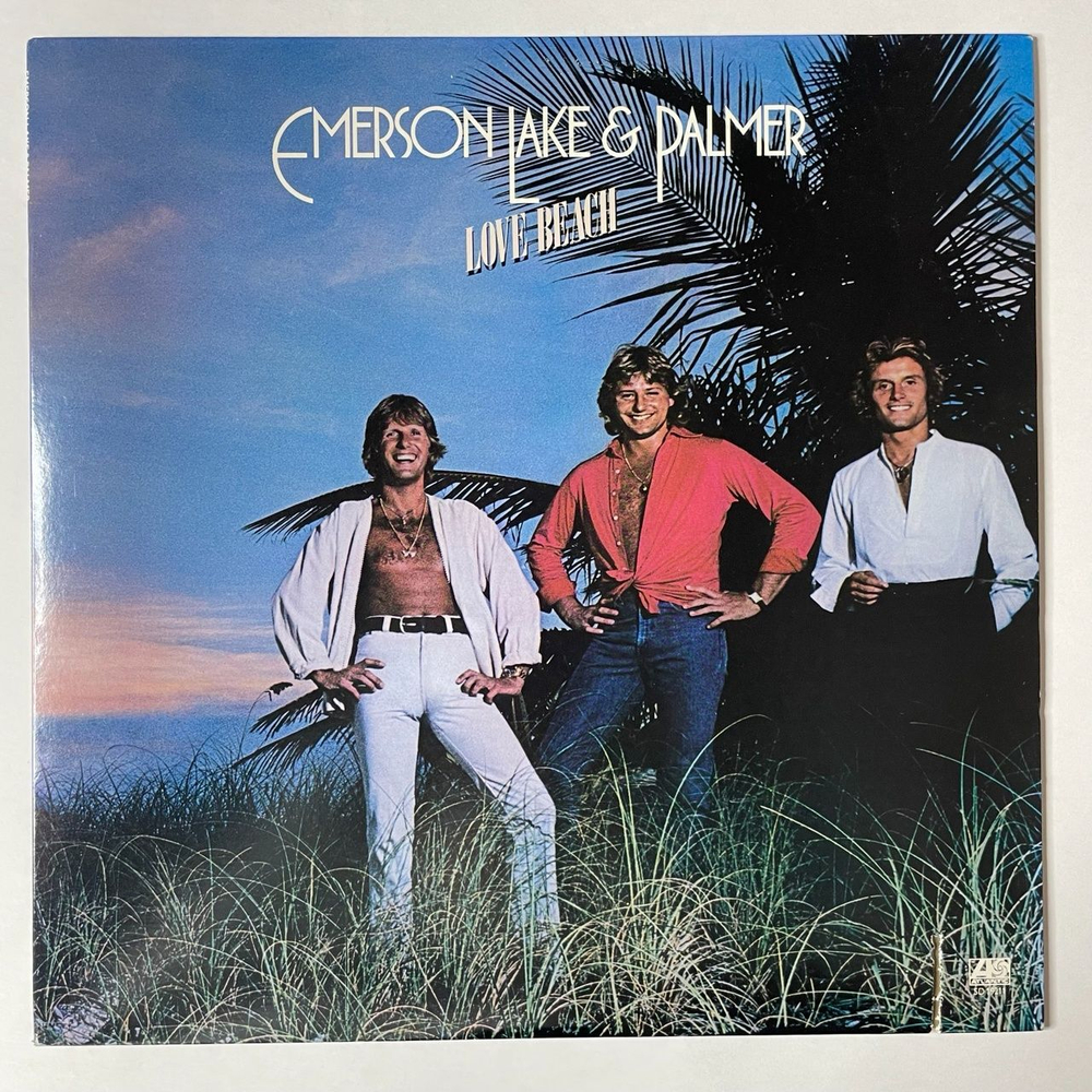 Винтажная виниловая пластинка LP Emerson, Lake and Palmer Love Beach (USA 1978) Canario