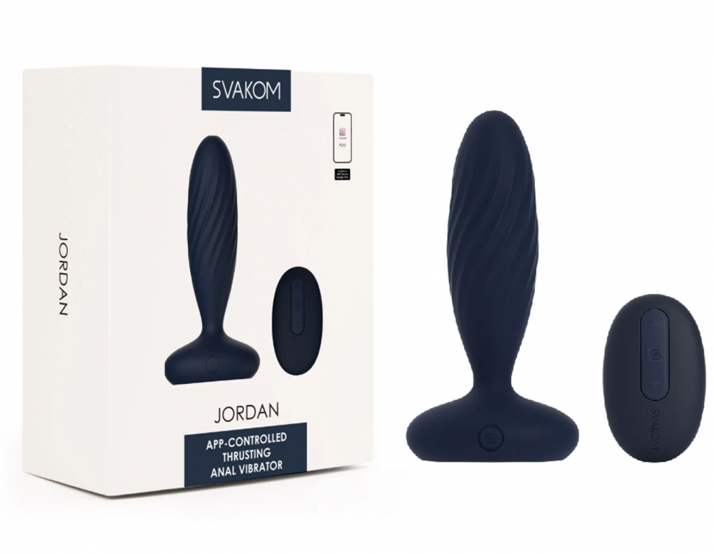 Анальная втулка Svakom Jordan с поступательными движениями 12 см