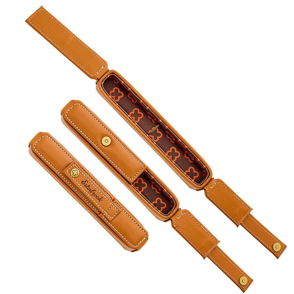 Жесткий футляр из кожи для 1 ручки (EBT101)