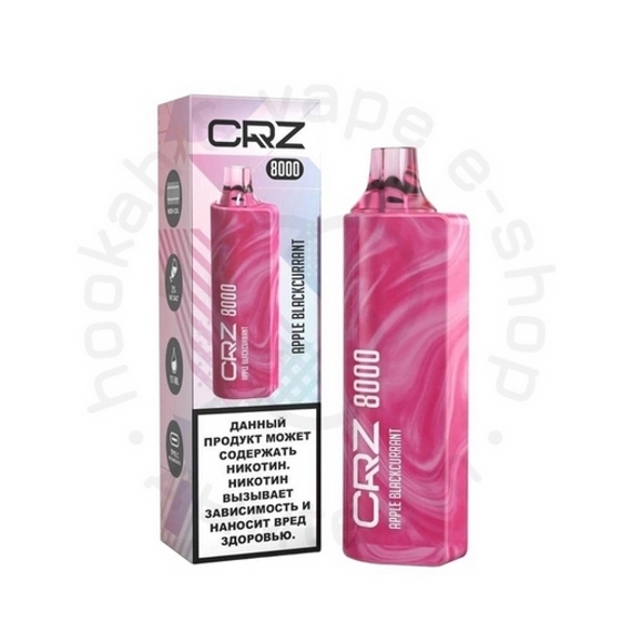 Одноразовая ЭС CRZ 8 000 &quot;Яблоко с чёрной смородиной&quot; (Apple with blackcurrant) (М)