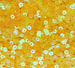 ПН003ДС3 Пайетки круглые плоские, цвет: желтый непрозрачный (с перламутровым AB),  3 мм, 10 грамм