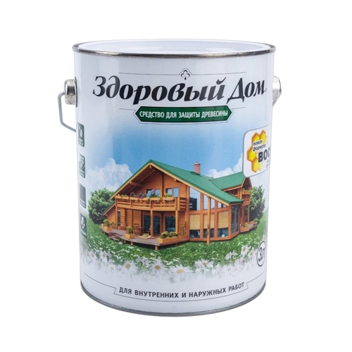 Пропитка деревозащит.ср-во Здоровый Дом Дуб  3л (2,58кг)