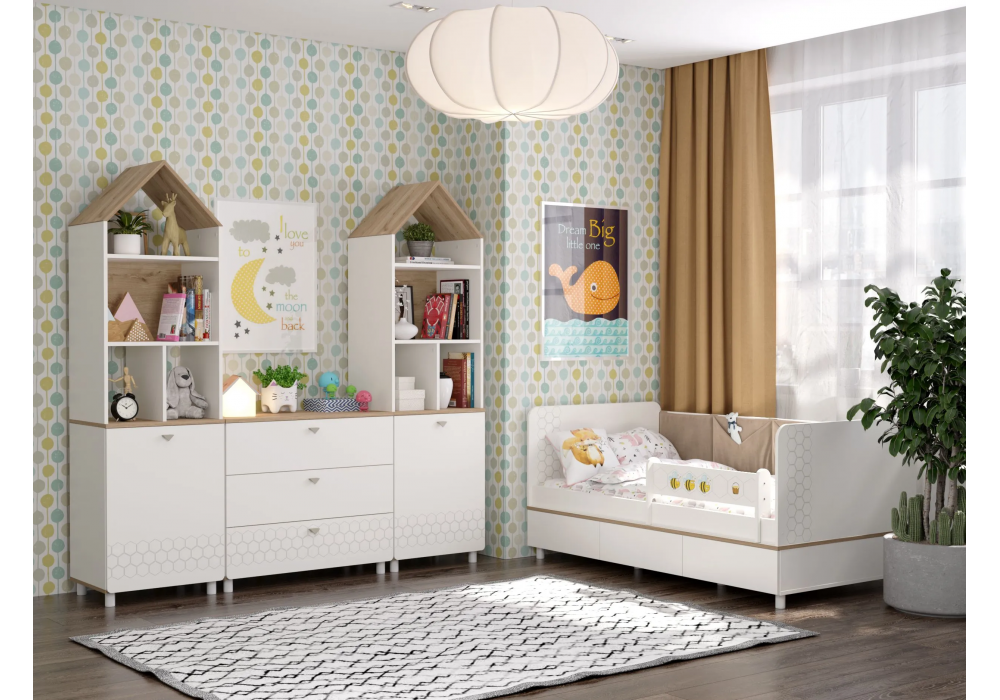 Софа Эльга белый шагрень