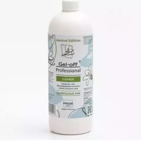 GEL-OFF / GEL-OFF Средство для обезжиривания ногтей и снятия лип. слоя , ВАНИЛЬНЫЙ РАЙ 1000 мл