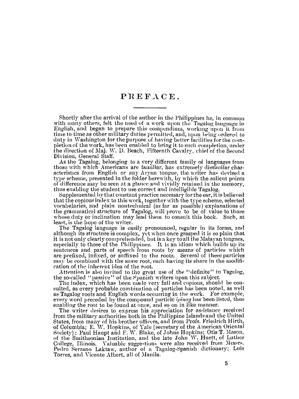 Tagalog Language | W. E. W. MacKinlay