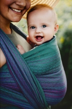 Слинг-шарф «Сердечки северное сияние»