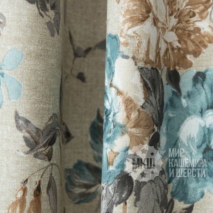 Комплект штор Саммер (арт. BL01-94-02)  - (170х270)х2 см.   - бирюзовые