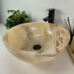 Раковина из оникса Bowl Yellow BO-64539 45*45*17 0199