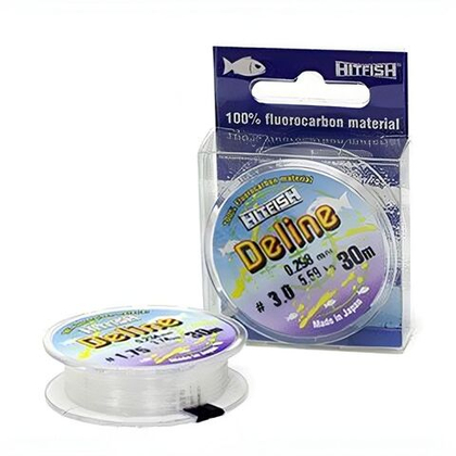 Леска флюорокарбон HITFISH Deline 30м