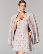 Платье длины мини из премиального твида